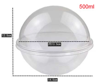 2023 vente chaude 13oz 17oz grande capacité en forme de ronde en plastique Dessert tasse pour Mousse gâteau collations bonbons Biscuit boîte-cadeau