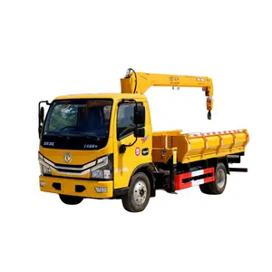 Small mini truck mounted crane telescopic crane manipulator light truck cargo for global market