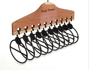 Cintre pour écharpes durable Vente Applicable Plusieurs scénarios Petit <span class=keywords><strong>cintres</strong></span> Hijab Anneau Plastique Stock d'usine Demi-cercle Solide Unique - Product Image 1