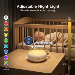 Machine à Bruit Blanc HiFiD BB avec Détecteur de Pleurs, Veilleuse Bébé Bruit Blanc 8 Couleurs, Aide au Sommeil Nomade - Product Image 3