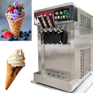 Máquina de Helado Suave Comercial de 3 Sabores, de Bajo Consumo, para la Elaboración de Helado Suave - Product Image 1
