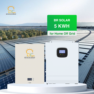 BR SOLAR 5KW netz unabhängiges Solarenergie speichers ystem mit MPPT-Controller und poly kristallinen Silizium platten für die Sicherung zu Hause - Product Image 1
