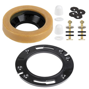 Kit de montaje para inodoro Aojiele con anillo antiadherente, brida plana y tornillos para instalación en el baño - Product Image 5