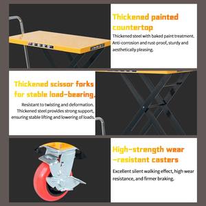 Gunting tunggal 1000kg 1m, <span class=keywords><strong>Platform</strong></span> pengangkat hidrolik Manual kualitas tinggi - Product Image 5