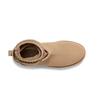 Botas de nieve con calcetín de punto extraíble, otoño-invierno 2026, tacón alto, suela gruesa, doble par, antideslizantes, acolchadas, para mujer - Product Image 1