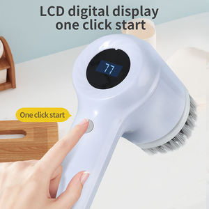 <span class=keywords><strong>Brosse</strong></span> de nettoyage <span class=keywords><strong>électrique</strong></span> 5 en 1 avec écran LED USB pour cuisine, <span class=keywords><strong>brosse</strong></span> à vaisselle, nettoyeur d'évier, <span class=keywords><strong>brosse</strong></span> rotative - Product Image 4