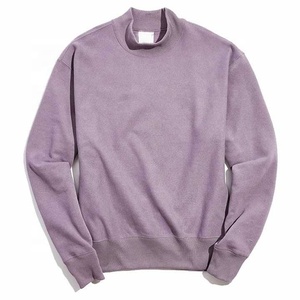 <span class=keywords><strong>Felpa</strong></span> con Collo Alto <span class=keywords><strong>Viola</strong></span> <span class=keywords><strong>Oversize</strong></span>, Pullover in Cotone Unisex, <span class=keywords><strong>Felpa</strong></span> con Collo a Lupetto per Uomo - Product Image 4