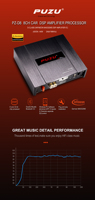 Processeur audio de voiture de classe D PZ-D8 avec amplificateur 8 canaux DSP 4X180W de puissance de sortie avec faisceau Plug & Play