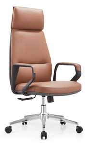 <span class=keywords><strong>Chaise</strong></span> <span class=keywords><strong>de</strong></span> travail en cuir confortable moderne, cuir <span class=keywords><strong>de</strong></span> vachette <span class=keywords><strong>de</strong></span> qualité supérieure importé, plateau incurvé <span class=keywords><strong>de</strong></span> 18 mm, éponge à haute résilience, accoudoirs en cuir PP - Product Image 3