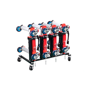 Chariot hydraulique professionnel à quatre roues avec vérin de positionnement pour outils mécaniques - Product Image 6