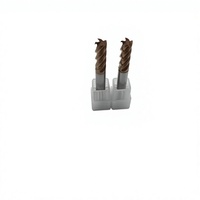 Pisau Frais CNC Karbida Presisi Tinggi 4-Flute End Mill untuk Pemrosesan Material Keras Climb Milling 45 Helix HRC45-62