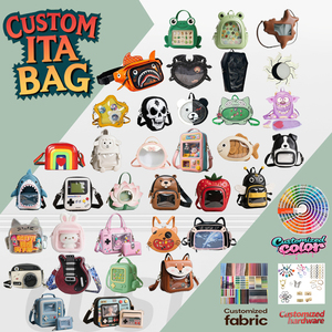 Épingles d'anime personnalisées affichage école <span class=keywords><strong>Cosplay</strong></span> Faux cuir végétalien multi-usages Ita sac à dos - Product Image 6