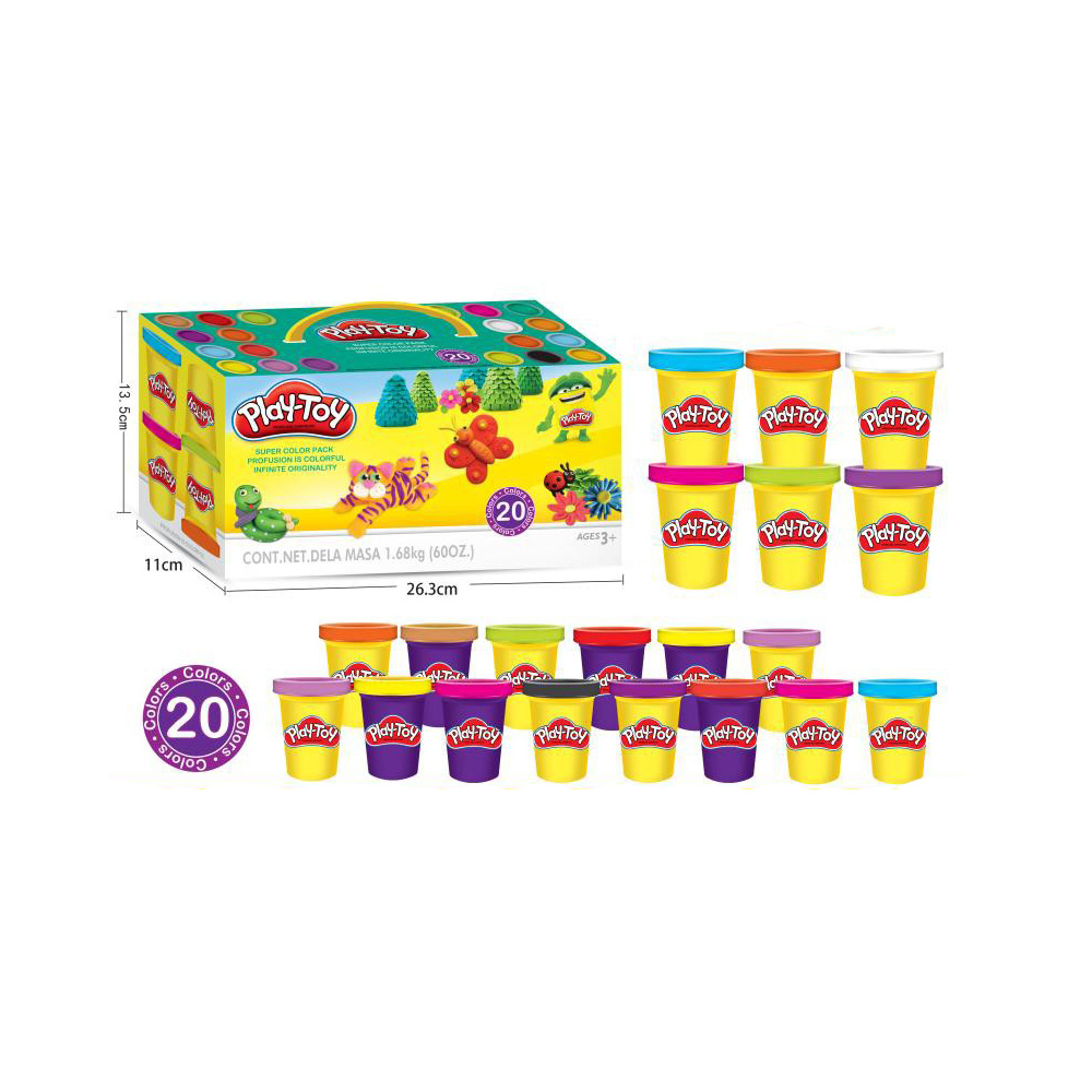 Высокое качество 20 шт. дети играют миксер для теста обучающих игрушек для детей, DIY цветной Пластилин playdough игрушки