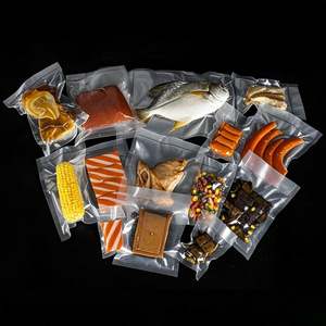 En Stock, rollo de sellador de alimentos al vacío PA PE transparente texturizado en relieve personalizado, bolsa de almacenamiento de pollo suave y brillante, rollos de grado alimenticio - Product Image 1