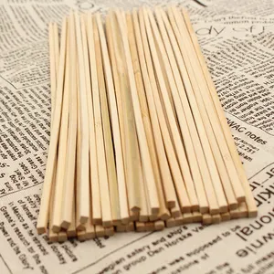 Bambu quadrado churrasco espeto vara com espetos personalizados kebab