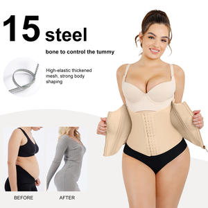 Hexin Vente en gros Écologique Taille Formateur Tummy Trimmer avec fermeture à crochet Meilleur formateur <span class=keywords><strong>de</strong></span> taille pour <span class=keywords><strong>la</strong></span> perte <span class=keywords><strong>de</strong></span> poids Ceinture - Product Image 2