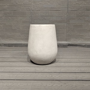 Ventes en gros de grands pots de fleurs en fibre de terre cuite pour plantes, pots de fleurs de grande taille pour usage au sol, pour plantes d'intérieur/extérieur - Product Image 6