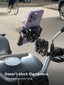 Support de téléphone portable pour moto Lamicall BP10 ODM, durable, fixation sur rétroviseur, verrouillage en une seconde, support réglable à 360°, article le plus vendu - Product Image 2