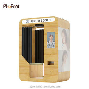 Ayrılabilir montaj ahşap fotoğraf kabini Vintage anında kapalı pasaport fotoğraf kabini - Product Image 6