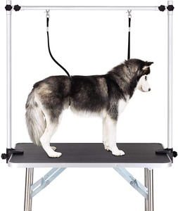 ODM-mesas plegables portátiles para el cuidado de perros, altura ajustable de 350 libras, carga máxima, con cesta de acero inoxidable - Product Image 2