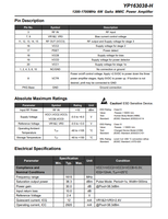 Amplificateur de puissance IC 1200-1700MHz 6W GaAs MMIC YP163038-H d'amplificateur de puissance