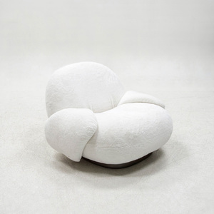 Fauteuil paresseux moderne pour influenceurs, style loisirs simple, fauteuil en bouclettes, style crème mignon, fauteuil individuel pour salon et chambre - Product Image 1