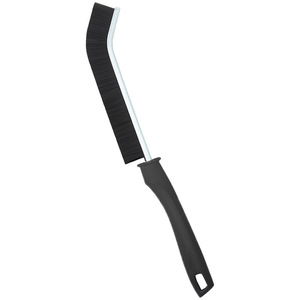 Bathroom Crevice Cleaning <b>Brush</b> Black Strip Nylon Bristles Long Handle For Narrow Spaces Household Use - Product Image 2