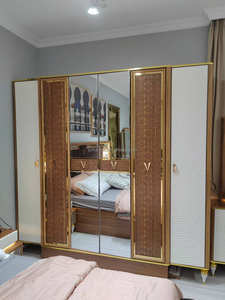 Elegante Set di Mobili per Camera da Letto, Stile <span class=keywords><strong>Africano</strong></span>, Minimalista e Lussuoso, Misura King Size - Product Image 5