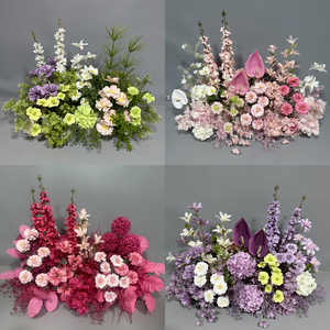 Arreglo Floral de Rosas Rojas para Simulación de Bodas, Decoración de Escenarios de Boda en el Bosque, Fondo para Compromisos, Flores Decorativas - Product Image 4