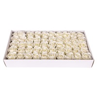 Savon Fleur Artificielle Personnalisé Parfum Naturel Savon Rose 50 Pcs/boîte Rose Cadeau Fleurs pour Mariage Fête des Mères
