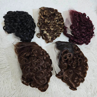 Perruque brésilienne en cheveux humains vierges Remy, coupe pixie Tiwa Chioma, bouclée ondulée, avec dentelle complète 13x4 et frontale en dentelle