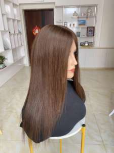 Extensiones de Cabello Humano Virgen Europeo Ruso al por Mayor, Base de Seda de 6.5X7 con Trama Completa, Cutícula Alineada, Nudo Invisible - Product Image 3