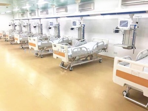Lit d'hôpital Saikang équipement <span class=keywords><strong>médical</strong></span> confortable lit manuel à cinq fonctions - Product Image 5