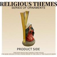 Artisanat et ornements religieux en résine, styles de lettres classiques chrétiennes, décorations pour la maison et l'église