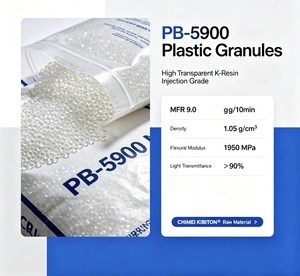Gránulos de Resina KIBITON PB‑5900, Alta Transparencia, Alta Rigidez, Copolímero de Estireno‑Butadieno, Materia Prima de Grado de Inyección - Product Image 2