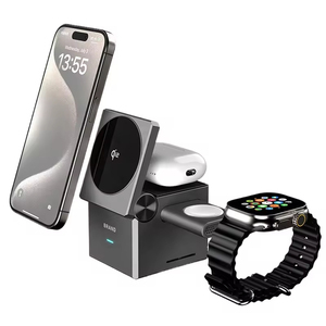 Estación de Carga Inalámbrica Magnética 3 en 1 QI2 de 15W, Plegable y de Carga Rápida para Apple iPhone 17, 16, 15 <span class=keywords><strong>Pro</strong></span>, Watch y <span class=keywords><strong>AirPods</strong></span> - Product Image 2