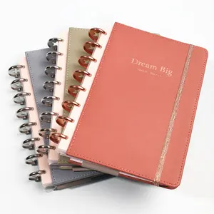 Cheap Custom A5 Notebooks Printing Planner Gold Spiral Journal For Girls