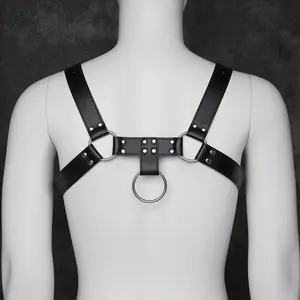 Sex Toy uomo in pelle Bondage abbigliamento in pelle per pene giacche da uomo cappotti in pelle