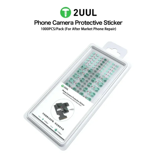 2UUL DA30 1000PCS/Pack Phone Camera Protection Sticker Suitable for iPhone Android Rear Camera Protection Repair Tool