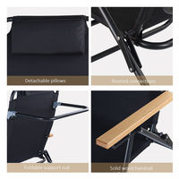Chaise pliante portable réglable Kermit, légère, en acier, pour jardin, pique-nique, camping, plage, pêche
