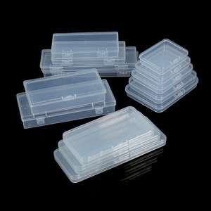 17,1*5,1*1,3cm 13*5,1*1,3cm 17,2*5,7*1,6cm 11,7*5,7*1,6cm Transparente Rechteckige Durchsichtige Plastikbox Aufbewahrungsorganizer - Product Image 1