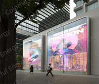 Panneau d'affichage flexible de fenêtre à LED en verre transparent pour l'utilisation d'ascenseur d'écran LED de supports publicitaires vidéo