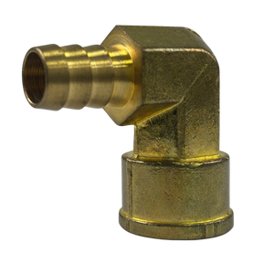 Conector de latón con rosca para manguera de 1/2" x 1/2" y codo hembra NPTF de 90 grados - Product Image 6