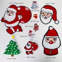 Patchs brodés de fleurs à sequins réversibles pour Noël, pour chapeaux et cadeaux, en tissu chenille PVC 3D, sur mesure OEM