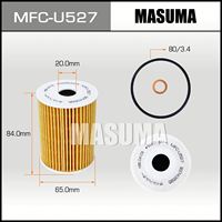 Composant durable de rendement élevé de filtre de lubrifiant de moteur MFC-U527 de MASUMA