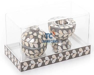 Encens Bakhoor Buner de style arabe de qualité supérieure avec plateau et boîte incrustés de Thanh Cong - Product Image 6