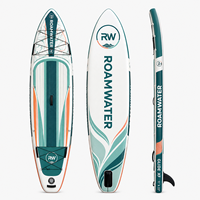Planche de paddle gonflable en drop stitch pour la vente en gros, avec plateforme large, idéale pour l'entraînement physique et le paddle de loisirs