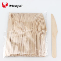 Couverts en bois de bouleau de qualité alimentaire écologique de 160mm 180mm du fabricant personnalisé cuillère jetable couteaux fourchette ensembles de vaisselle
