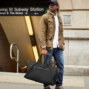 Sac de voyage pliable robuste pour homme, sac de week-end convertible 2-en-1 de haute qualité, sac de transport pour costume - Product Image 6