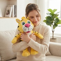 Fabricant de jouets en peluche sur mesure, tigre en peluche personnalisé de 25 cm, couleur personnalisée, jouet en peluche en polyester et coton PP